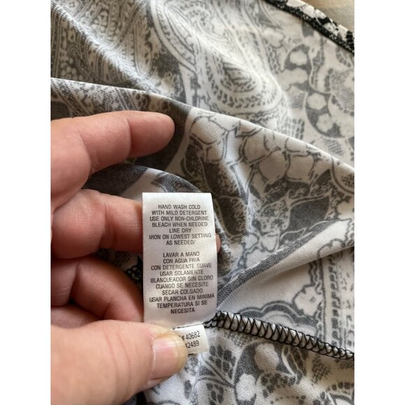 Sandra Darren black white sleeveless dress size 6 - Picture 5 of 7